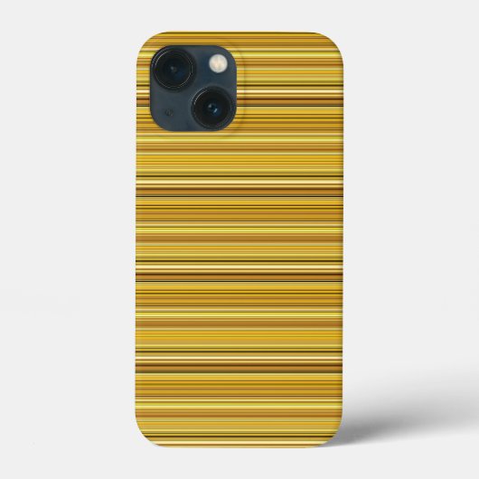 かわいいブラウンゴールドストライプ Case-Mate iPhoneケース (裏面)