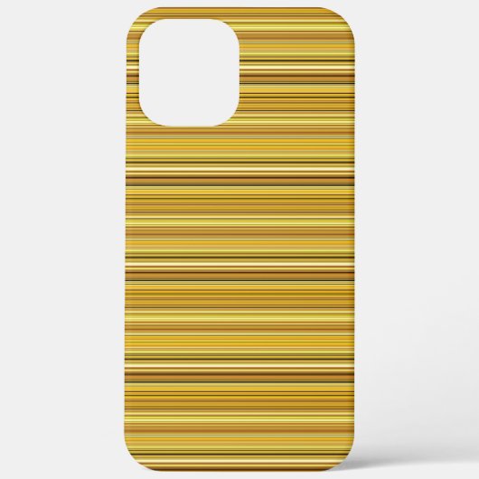 かわいいブラウンゴールドストライプ Case-Mate iPhoneケース (裏面)