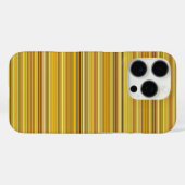 かわいいブラウンゴールドストライプ Case-Mate iPhoneケース (裏面 (横))