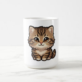 かわいいブラウンタビーキトカフェマグ コーヒーマグカップ