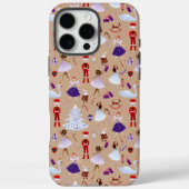 かわいいブラウンナッツクラッカー クリスマスパターン Case-Mate iPhoneケース (裏面)