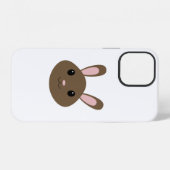 かわいいブラウンバニー iPhoneケース (裏面横)