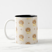 かわいいブラウンベア ツートーンマグカップ (左)