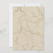 かわいいブラウン＆ホワイト ニュートラル コーヒー ベイビー シャワー 案内状 (裏面)