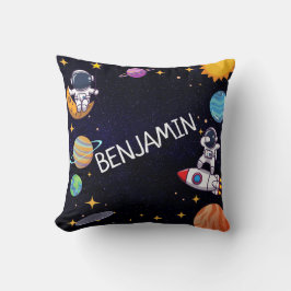 かわいいブラストオフテーマ任意の年齢名 クッション