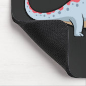 かわいいブラチオサウルス長いニック恐竜 マウスパッド (コーナー)