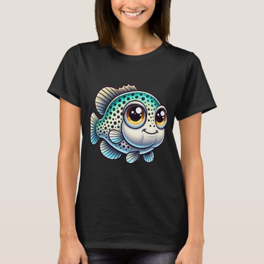 かわいいブラックバス Tシャツ (正面)