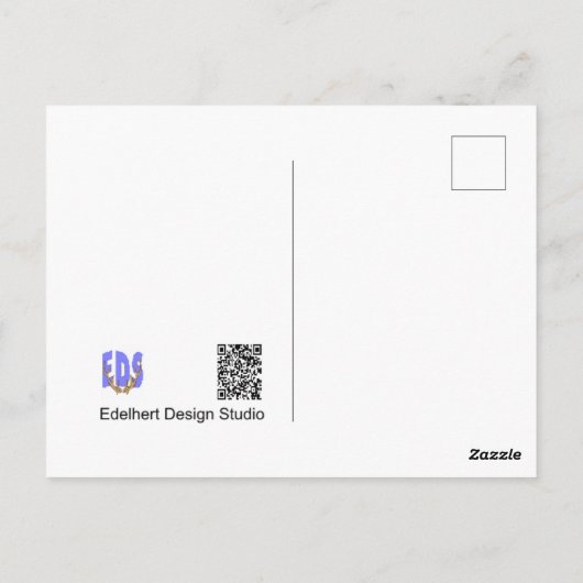 かわいいブラックバーズペアDIYはがき ポストカード (裏面)