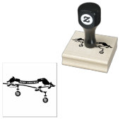 かわいいブラックバードと(鳥)ショウジョウコウカンチョウオンブランチ – メリークリスマス ラバースタンプ (押印)