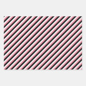 かわいいブラックピンクホワイト美容師ツール ラッピングペーパーシート (正面2)