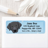 かわいいブラックラボ ラベル (インサイチュ)