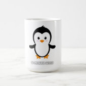 かわいいブラック顔パンダon cup コーヒーマグカップ (中央)