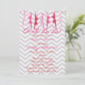 かわいいブラブライダル/ランジェリーシャワー招待状 招待状 (スタンド正面)