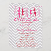 かわいいブラブライダル/ランジェリーシャワー招待状 招待状 (正面/裏面)