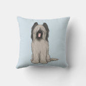 かわいいブリアードカスタム文字 クッション (裏面)