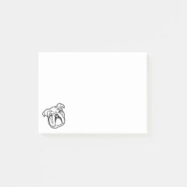 かわいいブリティッシュブルドッグ オリジナルデザイン ポストイット