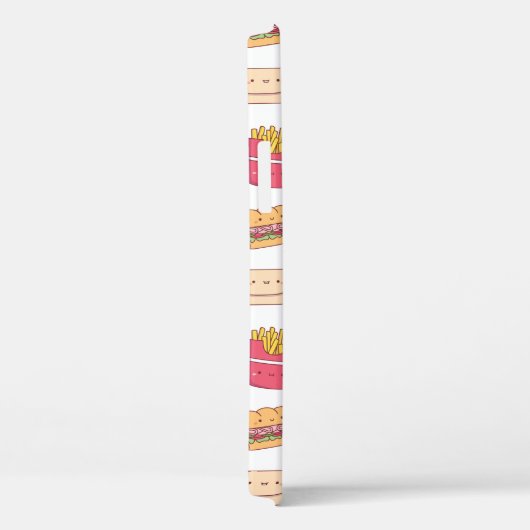 かわいいブリトピザサンドイッチバーガーのフライドパターン Case-Mate iPhoneケース (裏面 / 右)