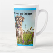 かわいいブリュッセルグリフォンパピーズ カフェラテマグ (右)