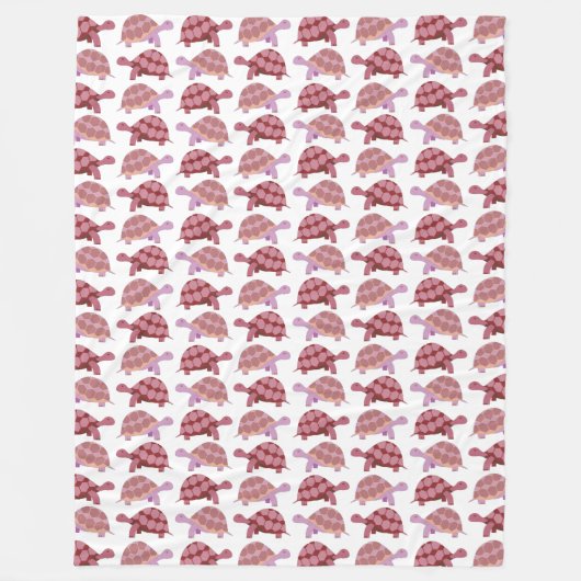 かわいいブルゴーニュの亀 フリースブランケット (正面)