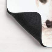 かわいいブルテリアパピードッグラバーウォーター色 マウスパッド (コーナー)