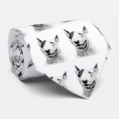 かわいいブルテリア犬の芸術 ネクタイ (ロール)