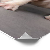 かわいいブルドッグの子犬 | 犬好きのためのギフト ポスター (角)