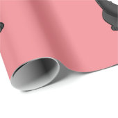 かわいいブルドッグフランスのをダビング ラッピングペーパー (ロールコーナー)