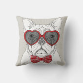 かわいいブルドッグ クッション (裏面)