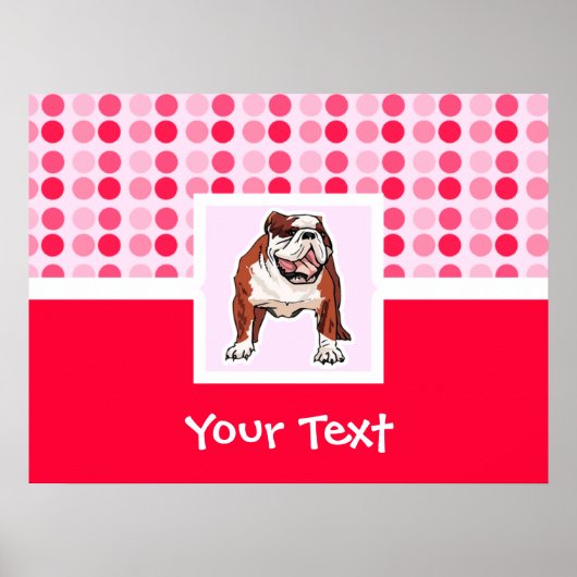 かわいいブルドッグ ポスター (正面)