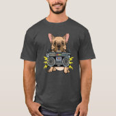 かわいいブルドッグ Tシャツ (正面)