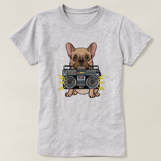 かわいいブルドッグ Tシャツ (デザイン正面)