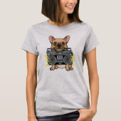かわいいブルドッグ Tシャツ (正面)