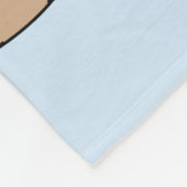 かわいいブルドフランスのッグの子犬、縫い目のない眠り方 フリースブランケット (角)