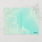 かわいいブルーのゆるふわくまさん♡  ポストカード (裏面)