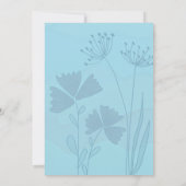 かわいいブルーのベビーシャワー招待状 - 男の子カスタム 招待状 (裏面)