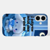 かわいいブルーのモチベーションの引用 Case-Mate iPhoneケース (裏面 (横))