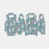 かわいいブルーイースターバニーラビットパターン フェイバーボックス (折り畳みなし)