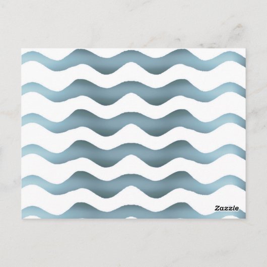 かわいいブルーウェーブボーイサンキュー誕生日 ポストカード (裏面)