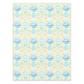 かわいいブルーウォーター宇宙宇宙飛行士誕生日 テーブルクロス (正面)