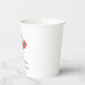 かわいいブルーエイリアン宇宙船1st誕生日パーティー 紙コップ (左)