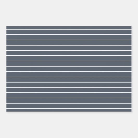 かわいいブルーエレファントストライプの赤ちゃんシャワー ラッピングペーパーシート (正面3)