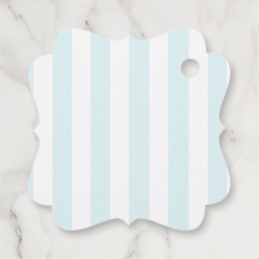 かわいいブルーカップケーキとかわいい顔ベイビーシャワー フェイバータグ (裏面)