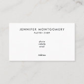 かわいいブルーカップケーキとかわいい顔 名刺 (裏面)