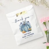 かわいいブルーカボチャ彼の方法秋男の子の赤ちゃんシャワー フェイバーバッグ (封をした状態)