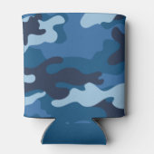 かわいいブルーカモフラージュ 缶クーラー (裏面)