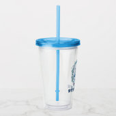 かわいいブルーキッズポーラーベア アクリルタンブラー (右)