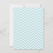 かわいいブルーグレー象の男の子の赤ちゃんシャワー 招待状 (裏面)