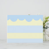 かわいいブルーケーキスクラップブック紙 (スタンド正面)