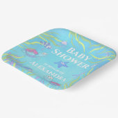 かわいいブルーザシーボーイベビーシャワー紙プラ ペーパープレート (傾斜あり)