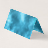 かわいいブルーシルバーフェイクグリッター 名刺 (裏面)